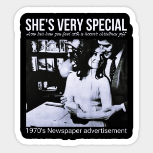she's very special : christmas gift Sticker